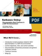 Sarbanes Oxley:: Documentation Best Practices in A SAP R/3 Environment