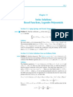 Series Solutions: Bessel Functions, Legendre Polynomials: WWW Problems and Solutions