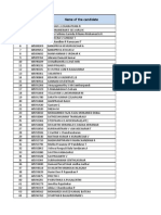 ConsoConsolidated Interview Shortlistlidated Interview Shortlist - Infosys