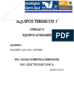 Equipos Auxiliares en Generadores de Vapor