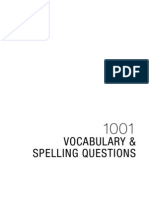 1001 Vocabulary and Spelling Questions