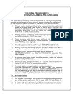 2.2.2 Technical Requirements For Weld Overlay, Cladding & Hardfacing