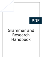 Grammar and Research Handbook