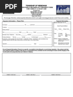 Mendham Township OPRA Request Form