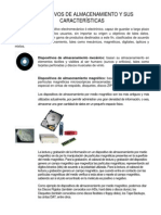 Dispositivos de Almacenamiento y Sus Características