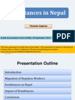 Remittances in Nepal 