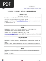 Ofertas Empleo Junio