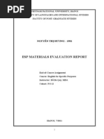 Assignment of Material Evaluation