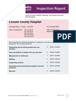 CQC Report Lincoln County Hospital 2013