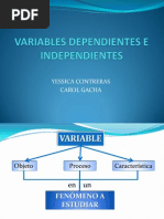 Variables Dependientes e Independientes