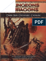 D&D 4e Dark Sun Creature Catalog