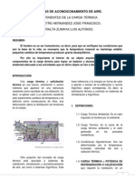 Componentes de La Carga Termica