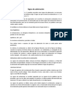 Signo de Admiración e Interrogacion