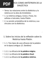 La Retórica Como Antistrofa de La Dialéctica