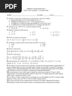 Verifica Di Matematica