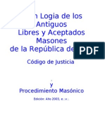 Codigo de Justicia y Procedimiento Masonico