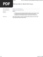 Walking Index For Spinal Cord Injury