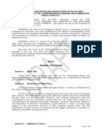 Implementing Rules and Regulations of Ra No.10591, Otherwise Known As The "Comprehensive Firearms and Ammunition Regulation Act"