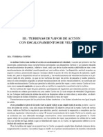 Turbinas de Vapor de Acción Con Escalonamientos de Velocidad