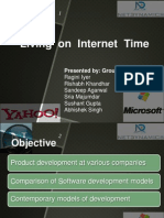 Living On Internet Time: Presented By: Group O