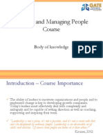 Leading and Managing People