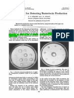 New Method For Detecting Bacteriocin Production