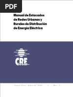 Manual de Estacados de Redes Urbanas y Rurales de Distribuición de Energía Eléctrica PDF