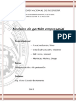 Evolucion de Los Modelos de Gestión