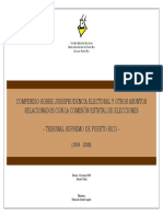 Compendio - Sobre Jurisprudencia Electoral y Otros Asuntos Relacionados Con La CEE - Tribunal Supremo de Puerto Rico