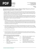 Temperature Rise Estimations in Rogers High Frequency Circuit Boards Carrying Direct or RF Current