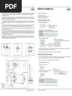 Description and Characteristics: Selection of Coupling Size