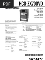 Sony HCD Zx70dvd