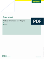 Air Duct Dimensions and Weights Data Sheet EN PDF