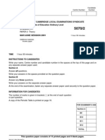 Chemstry June 2001 - Paper 2