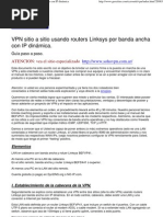 VPN Usando Routers Linksys Por Banda Ancha Con IP Dinámica