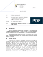 Memorando: Disposiciones Aplicables Referente A La Junta de Libertad Bajo Palabra en P.R. (24 de Septiembre de 2013) .