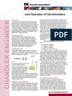 Densitometer Intallation and Operation