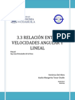 3.3 Relación Entre Velocidades Angular y Tangencial
