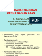 Perdarahan Saluran Cerna Atas. Dr. Zulfan