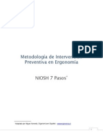 Niosh 7 Pasos Metodologia de Intervencion Ergonomia