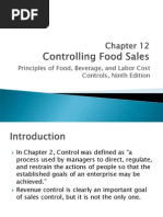 Chapter 12 Controlling Food Sales