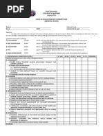 General Ward Eval Sheet