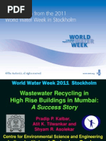 Wastewater Recycling in High Rise Buildings in Mumbai A Success Story PDF