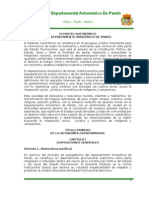 Estatuto Del Departamento Amazonico de Pando Final