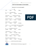 Placement 03A Pre-Intermediate To Intermediate