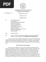 FY 2014 Jud Funding & Guidance For Operations During Lapse in Approps