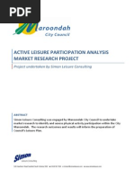 Active Leisure Participation Analysis Market Research Project