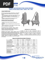 Bombas de Aguas Negras Serie Inatascables