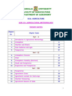 Agricultural Meteorology - Part - III