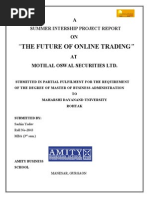 "The Future of Online Trading": Summer Intership Project Report